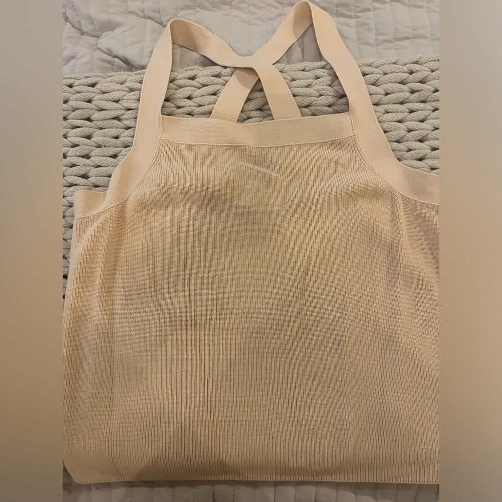 Banana Republic Cross Back Apricot Top